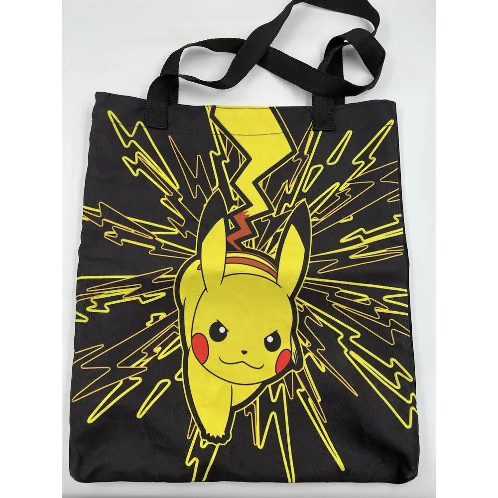 2015 Official Pokémon Pikachu Black and Yellow Shoulder Bag EUC
